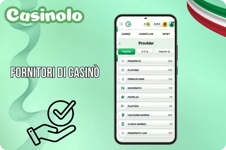 Fornitori di slot machine del casinò