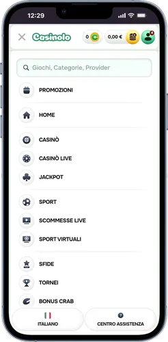Casinolo menu